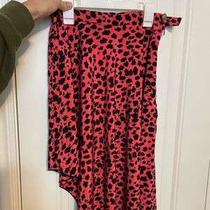Pink Cheetah / leopard skirt